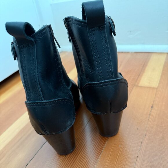 No.6  Leather Clog Zipper Boot size 38 - Picture 4 of 4